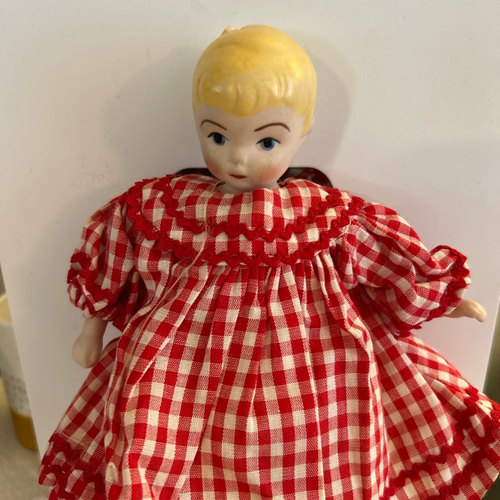 Vtg low brow china head baby doll